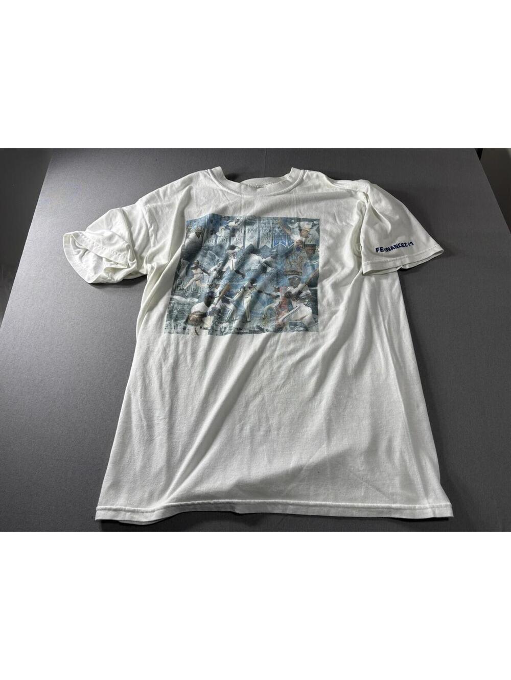 Vintage Toronto Blue Jays T-Shirt 2001 Tony Fernandez Day Size L MLB
